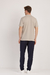 Camiseta henley piquet prime bege - Vitta