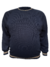 Buzo waffle con piel azul - comprar online