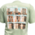 Remera brooklyn verde doble estampado en internet