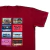 Remera cassettes bordó en internet