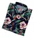 Camisa azul flor marrón/hojas verdes - comprar online