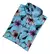 Camisa celeste flores blancas/naranjas/violetas - comprar online