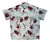 Camisa beige serpientes y flores - comprar online