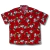 Camisa rojo flores blancas