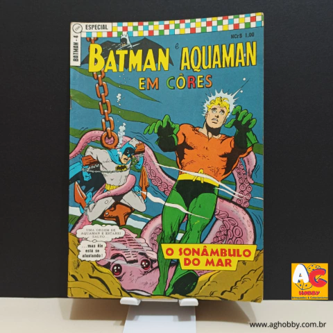 Batman & Aquaman N° 4 - 1ª Série / Especial em Cores - EBAL (1970)