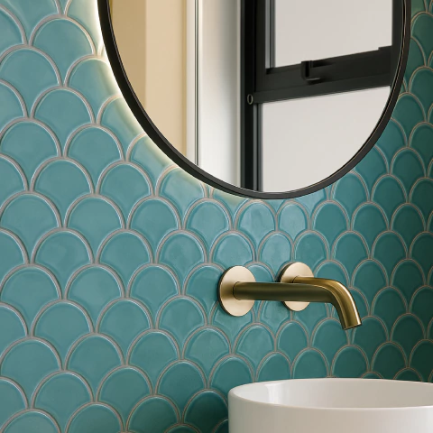 Malla Fish Scale 25,9 x 27,3 UNIDAD - Revestimientos Ceramicos