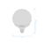 MACROLED Lampara Globo G120 LED 18W Frio - comprar online