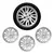 Jogo de Calotas Ford Ka Hatch Sedan Ka+ 2019 2020 Aro 14 Prata - Evo Parts Autoparts Ltda
