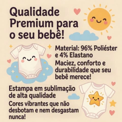 Imagem do Body Bebê Personalizado Mesversário - Doutor Veterinário - Poliéster + Elastano - Estica!