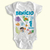 Body Bebe Personalizado Mesversário - Fundo do Mar