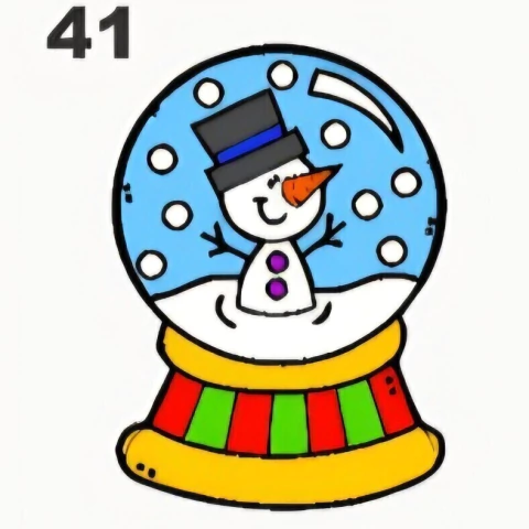 Boneco de neve (Pacote com 30 Unidades) Código 41