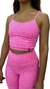 Top Alcinha Grey Rosa
