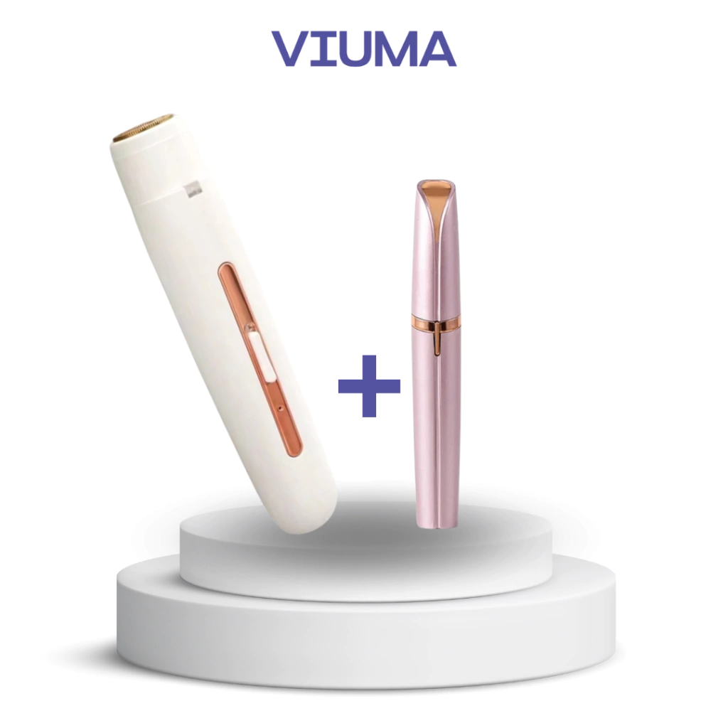 Combo Depilación : Depilador/Rasurador Corporal Viuma Touch y Facial Glow Trim