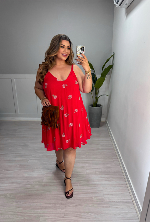 VESTIDO CHRIS VERMELHO - comprar online