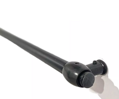 BARRAL DE COCINA CON SOPORTES 120 CM NEGRO - comprar online