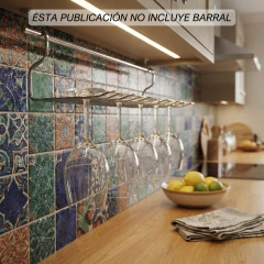 Imagen de PORTA COPAS PARA BARRAL CROMADO