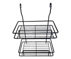 ESTANTE DOBLE PARA BARRAL NEGRO - comprar online