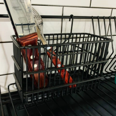 CUBIERTERO CON BANDEJA PARA SECAPLATOS NEGRO - tienda online