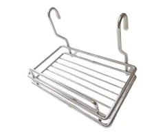 PORTA ESPONJA Y DETERGENTE PARA BARRAL CROMADO