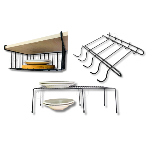 KIT EXTENSIBLE, PORTA TAZAS Y COLGANTE NEGRO - comprar online