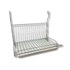 ESCURRIDOR PLATOS COLGANTE CON BANDEJA CROMADO - comprar online