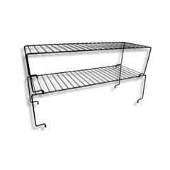 BOTINERO ESTANTE APILABLE NEGRO X2U.