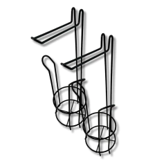 PORTA 4 ROLLOS PLASTIFICADO NEGRO X2U.