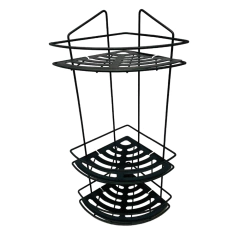 ESQUINERO 3 ESTANTES REFORZADO NEGRO