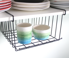 ESTANTE CANASTO COLGANTE NEGRO - Viva Home