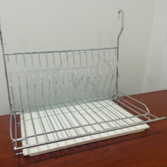ESCURRIDOR PLATOS COLGANTE CON BANDEJA CROMADO en internet