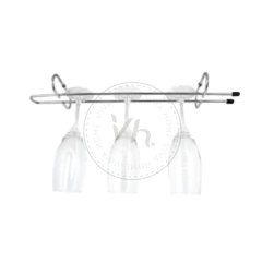 PORTA COPAS RECTO 40 CM CROMADO X2U. en internet