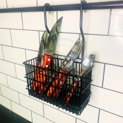 BARRAL 90 CM, SECAPLATOS, CUBIERTERO, LIMPIEZA, GANCHOS NEGRO