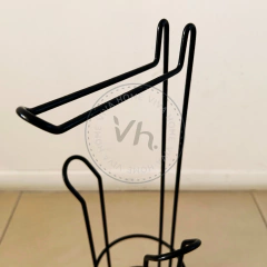 Imagen de PORTA 4 ROLLOS PLASTIFICADO NEGRO