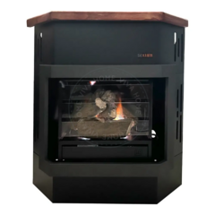HOGAR KAMIN RINCONERO Y FOGON C/ VIDRIO 7000 CAL - Viva Home