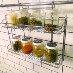 ESPECIERO DOBLE COLGANTE CROMADO - Viva Home