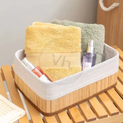 CANASTO DE BAMBU 33 CM NATURAL en internet