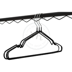 PERCHA ENGOMADA NEGRA X100U. - tienda online