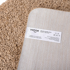 KIT ALFOMBRA BAÑO ARENA Y ORGANIZADOR BLANCO