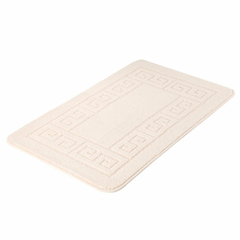 KIT ALFOMBRA BAÑO MARFIL Y CORTINA BEIGE en internet