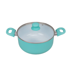 BATERIA DE COCINA 3 PIEZAS CERAMICA CELESTE - Viva Home