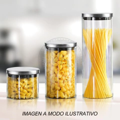 FRASCO REDONDO CON TAPA DE ACERO 1200 ML - Viva Home