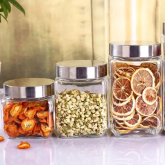 FRASCO CUADRADO CON TAPA DE ACERO 1700 ML - tienda online