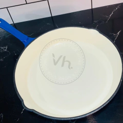 SARTEN DE HIERRO ESMALTADO AZUL 25 CM - tienda online