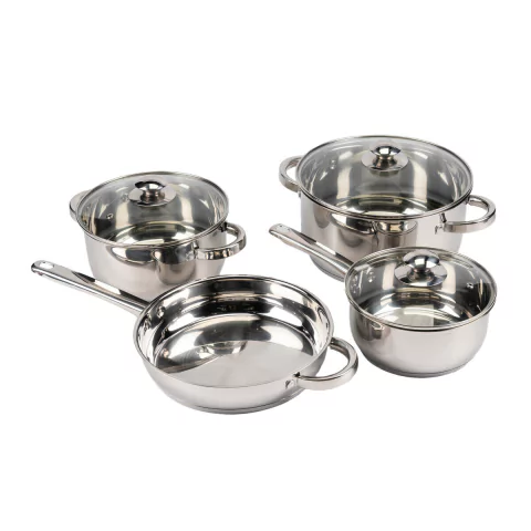 BATERIA DE COCCION ACERO INOXIDABLE X 4 PIEZAS