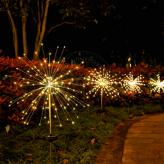 ESTACA SOLAR LED FUEGOS ARTIFICIALES X8U. en internet