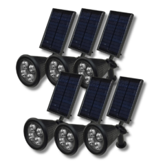 REFLECTOR ESTACA SOLAR LED LUZ FRIA X6U.
