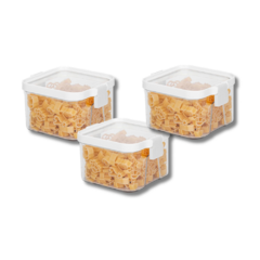 FRASCO HERMETICO CIERRE DUAL CLIP 420 ML X3U. - comprar online