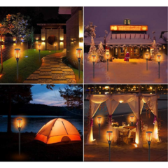 ESTACA SOLAR LED EFECTO LLAMA X4U. - comprar online