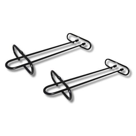 PORTA COPAS RECTO 25 CM NEGRO X2U. - comprar online