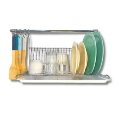 BARRAL 60 CM SECAPLATOS, 6 GANCHOS CROMADO - comprar online